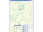 New Mexico Wall Map Zip Code Basic Style 2022