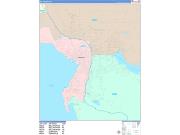 Bellingham Wall Map Color Cast Style 2022