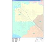 Caldwell Wall Map Color Cast Style 2023
