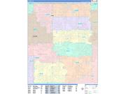 Gilbert Wall Map Color Cast Style 2022