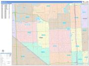 Hialeah Wall Map Color Cast Style 2022