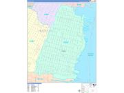 Hoboken Wall Map Color Cast Style 2022