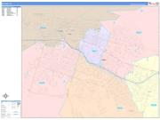 Killeen Wall Map Color Cast Style 2022