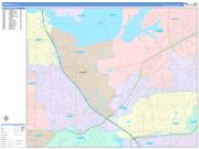 Lewisville Wall Map Color Cast Style 2022