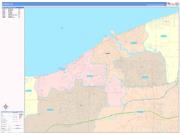 Lorain Wall Map Color Cast Style 2022