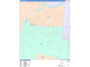 Middletown Wall Map Color Cast Style 2022
