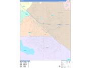 Nampa Wall Map Color Cast Style 2023