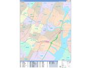 Newark Wall Map Color Cast Style 2022