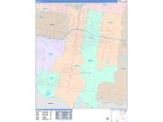 Pharr Wall Map Color Cast Style 2022