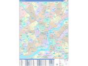 Philadelphia Wall Map Color Cast Style 2022