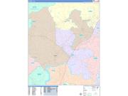 Roswell Wall Map Color Cast Style 2023