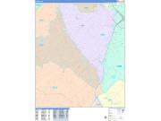 Smyrna Wall Map Color Cast Style 2023