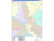 Trenton Wall Map Color Cast Style 2022