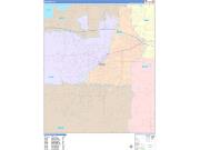 Waukesha Wall Map Color Cast Style 2023