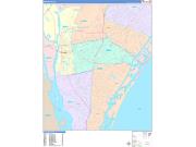 Wilmington Wall Map Color Cast Style 2023