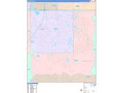 Woodbury Wall Map Color Cast Style 2023