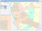 Adams County, IL Wall Map Color Cast Style 2022