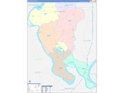 Alexander County, IL Wall Map Color Cast Style 2022