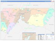 Allegany County, MD Wall Map Color Cast Style 2022