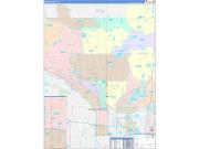 Anoka County, MN Wall Map Color Cast Style 2022