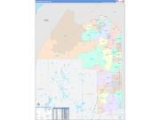 Aroostook County, ME Wall Map Color Cast Style 2022
