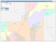 Atoka County, OK Wall Map Color Cast Style 2023