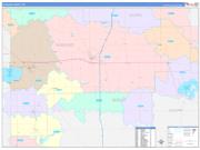 Auglaize County, OH Wall Map Color Cast Style 2022