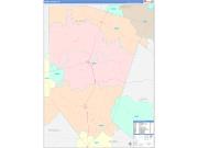Blanco County, TX Wall Map Color Cast Style 2023