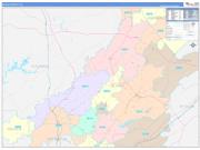 Blount County, AL Wall Map Color Cast Style 2023