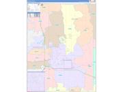 Boone County, IL Wall Map Color Cast Style 2022