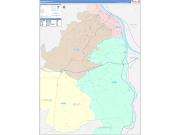 Boyd County, KY Wall Map Color Cast Style 2023