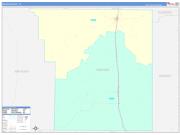 Brooks County, TX Wall Map Color Cast Style 2023