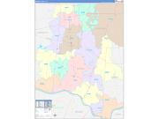 Brown County, OH Wall Map Color Cast Style 2022