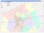Buncombe County, NC Wall Map Color Cast Style 2022