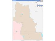 Camas County, ID Wall Map Color Cast Style 2022