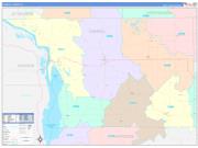 Carroll County, IL Wall Map Color Cast Style 2023