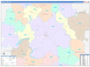 Carroll County, OH Wall Map Color Cast Style 2022