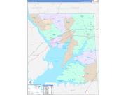 Cecil County, MD Wall Map Color Cast Style 2022