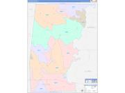 Choctaw County, AL Wall Map Color Cast Style 2022