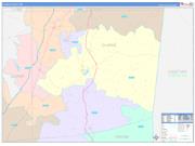 Clarke County, MS Wall Map Color Cast Style 2022