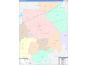 Clinton County, OH Wall Map Color Cast Style 2022