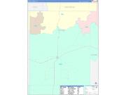Cottle County, TX Wall Map Color Cast Style 2022