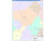Dale County, AL Wall Map Color Cast Style 2022