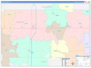 Douglas County, IL Wall Map Color Cast Style 2023