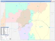 Elko County, NV Wall Map Color Cast Style 2022