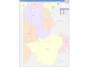 Ellis County, OK Wall Map Color Cast Style 2022