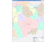 Fairfield County, OH Wall Map Color Cast Style 2022