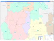 Fayette County, AL Wall Map Color Cast Style 2022