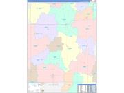 Fayette County, IA Wall Map Color Cast Style 2022