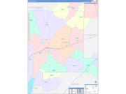 Fayette County, IL Wall Map Color Cast Style 2022